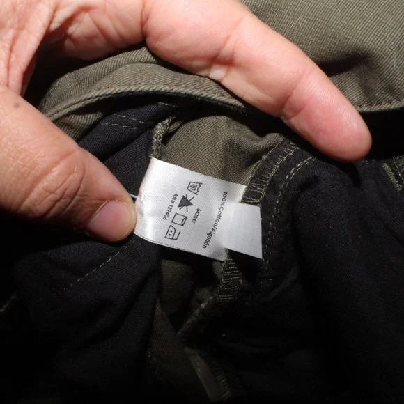 Venus Woman’s Olive Green Cargo Tie-Hem Utility Crop Pants — Size 14 - Picture 12 of 12